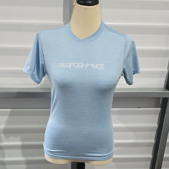 Source Unknown Tops - Powder Blue Fitted Short Sleeve Tee